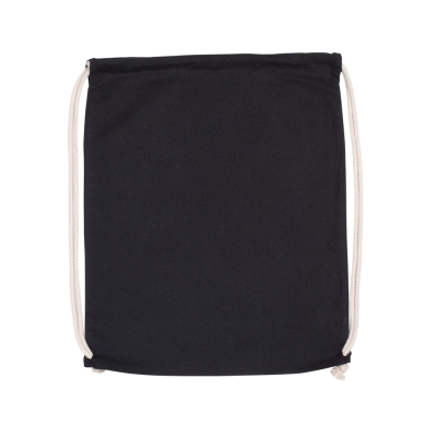 Organic cotton backpack with drawstring carry handles